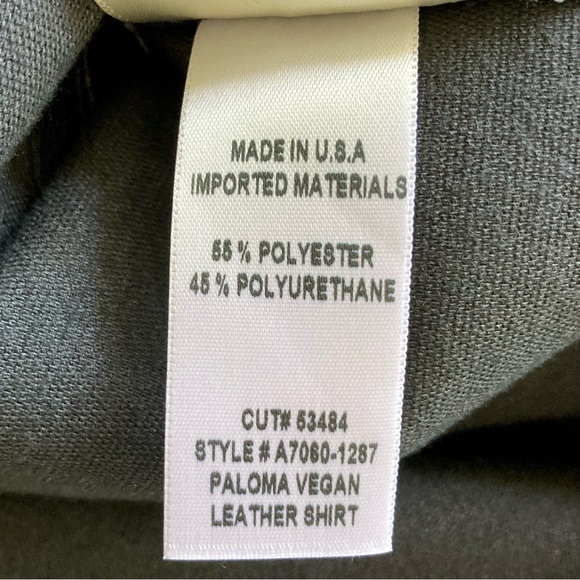 AGOLDE Paloma vegan leather shirt. 🖤 - Picture 10 of 10